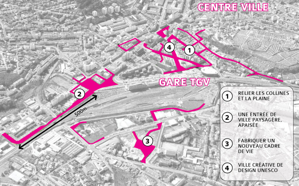 ZAC Châteaucreux, espaces publics